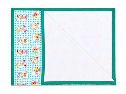 Image of EcoSoft Plastic Sheet,PVC Sheet for Kids,Rubber Sheet for Babies,Bed Wetting Protector(90 x 135 cm) (Green Santa)