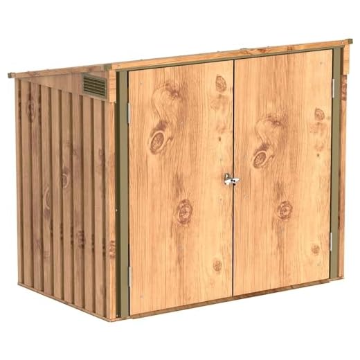 Duramax - Arcón cubre cubos exterior - no tenemos capacidad - metal - color imitación madera