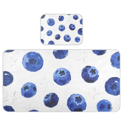Blueberry Star – Protège-matelas rafraîchissant pour lit de bébé, 71,1 x 132,1 cm, alèses de lit absorbantes pour adultes pour enfants, adultes