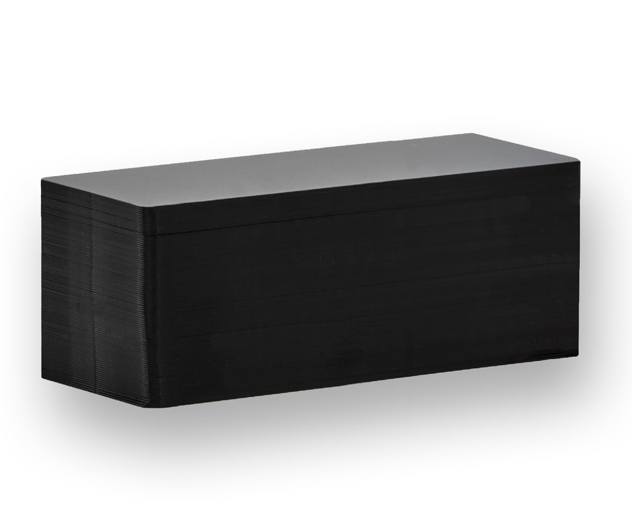 Carte longue PVC Noir 120 x 50 mm lot de 100