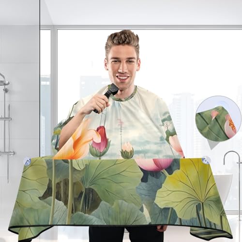 Capa profesional impermeable para corte de cabello con cierre ajustable de botón para peluquería miniatura 6