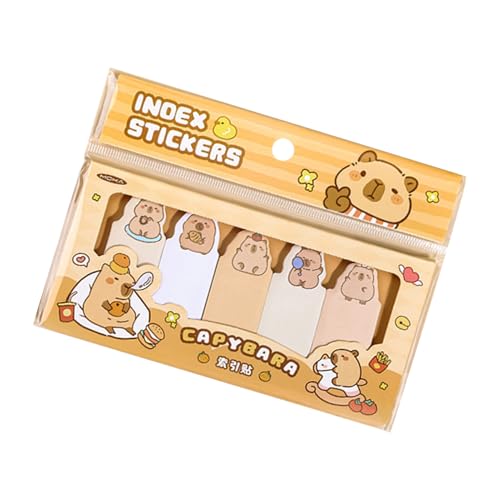 Notas Adhesivas De Capibara: Autoadhesivas, Crecimiento Académico, Lindas Notass Adhesivas, Recordatorios De Notas De Mensajes, Útiles Escolares De Capibara Adecuados Para La Organización De Libros De