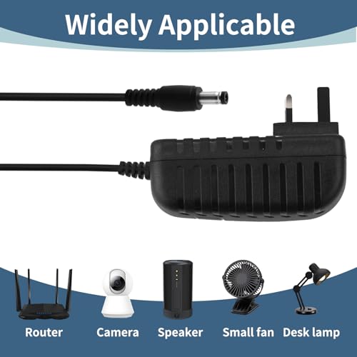 15V 2A Power Supply Adapter AC 100-240V 50/60Hz to DC Converter with 5.5mm x 2.1mm Jack for LED Strip Lights Wireless Router Speakers CCTV Monitor Electronic Keyboard Game Console cable 1m - Image 2