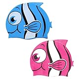gorros natacion silicona amazon Suave y cómodo: los materiales de silicona superior son super elásticos y suaves, por lo que son cómodos para la cabeza del niño. Mantener el cabello seco mientras que evita que el cabello flotante en la piscina.