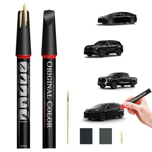 Image of Carhoo 1D9 Silver Graphite Metallic Compatible With Toyota Exact Match Touch Up Paint Pen, Car Scratch Remover for Nicks and Chips Repair - 0.56 Fl Oz(16ml)