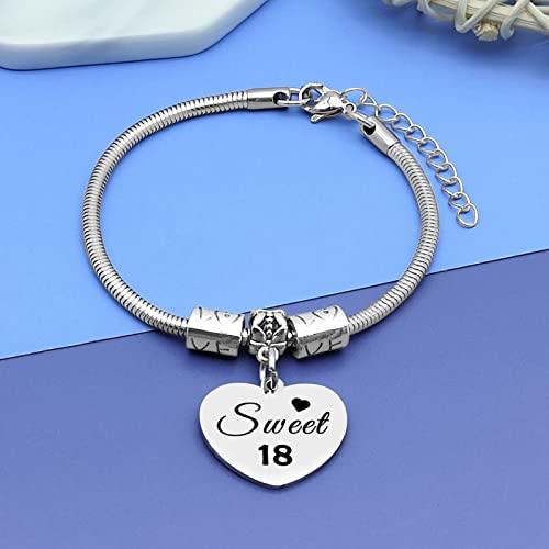 DlaeKua Birthday Gifts for Girls 13th 16th 18th Bracelet Jewelry for Girl Happy 13th 16th 18th Birthday Gifts for Daughter Granddaughter Gifts for 13 15 18 Year Old Girl2