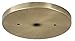 B&P Lamp 5 1/4 Inch Modern Shallow Steel Canopy Kit (Antique Brass)