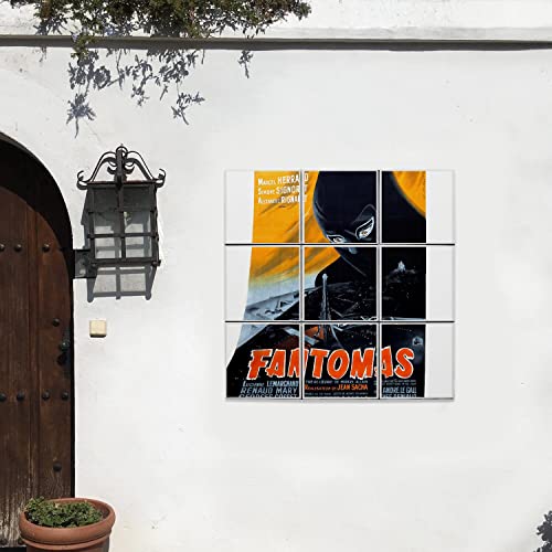 Affiche rétro céramique Fantomas décoration murale - 3