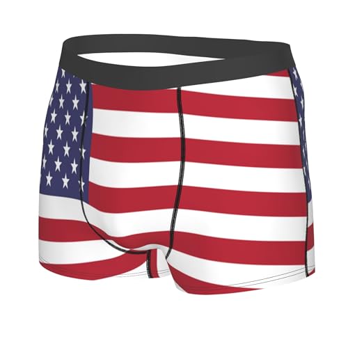 CUTEDWARF American flag Men's Boxer Briefs Elastic Waistband Briefs Men's Boxer Briefs2