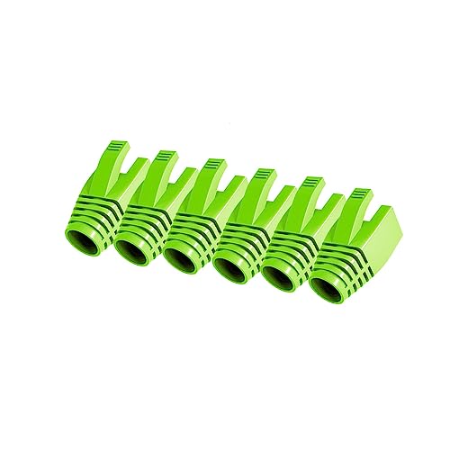 50 Pcs Cat7 Cat7A Cat8 Strain Relief Boot, RJ45 Plug Connector Cover Modular Network Plug Connector Cap Cable Connector Boots
