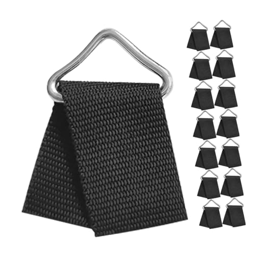 Anneaux triangulaires de trampoline en acier inoxydable avec sangles durables