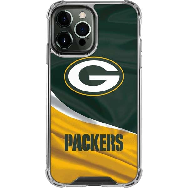 Skinit Clear Phone Case Compatible with iPhone 13 Pro Max - Officially Licensed NFL Green Bay Packers Design