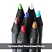 HIFORNY 75 Pack Premium Black Edition Colored Pencils for Adults Coloring – 72 Coloring Pencils with Extras,Artists Soft Core,Drawing Pencils Art Supplies for Adults Beginners
