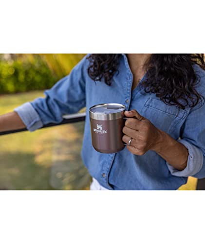 Image of STANLEY Stay-Hot Camp Mug | Press Fit Drink Through Lid | Cup for Coffee, Tea and Drinks | Insulated Stainless Steel Coffee Mug | BPA-Free