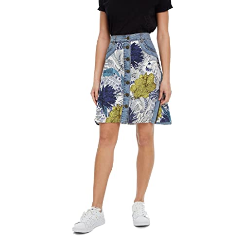 Desigual Falda Mujer Azul