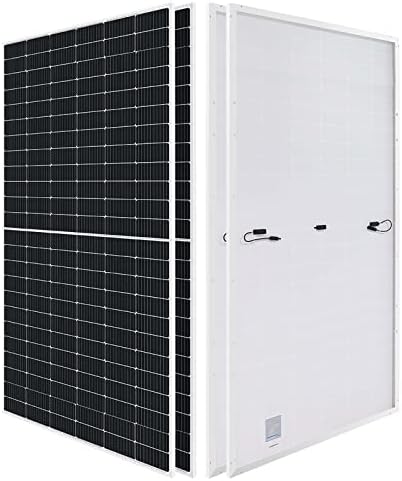 Renogy 2PCS Solar Panel Kit 550 Watts 12/24 Volts Monocrystalline PV Power Charger On/Off-Grid Supplies for Rooftop Charging Station Farm Yacht and Other Off-Grid Applications, UL Certified