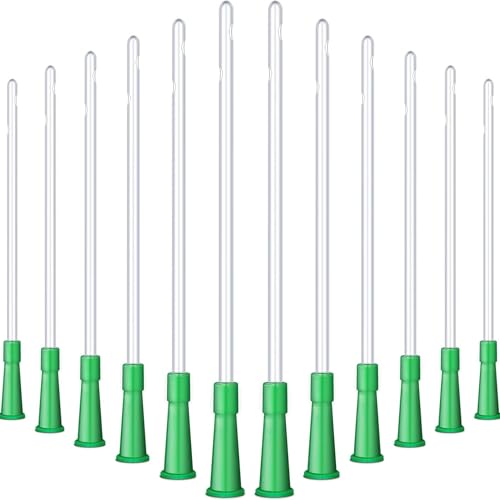 Image of Nuanchu PVC Replacement Tubings Supplies Tubes Kit Clear Replacements Hose with Flexible Rounded End for Smooth Insert(16fr,200 Pieces)