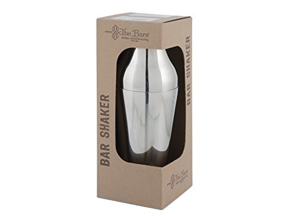 The Bars 8755 Shaker, Acciaio Inossidabile, Grigio, 9 x 6 x 23 cm