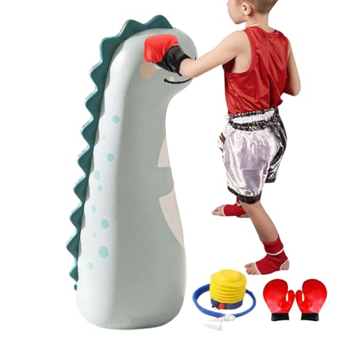 Saco de Boxeo Infantil para Niños | Set De Boxeo Inflable Y Estable para Niños con Diseño Bonito De Dibujos Animados | Saco de para la Práctica de Karate | para Chicos Chicas Adolescentes E Hija