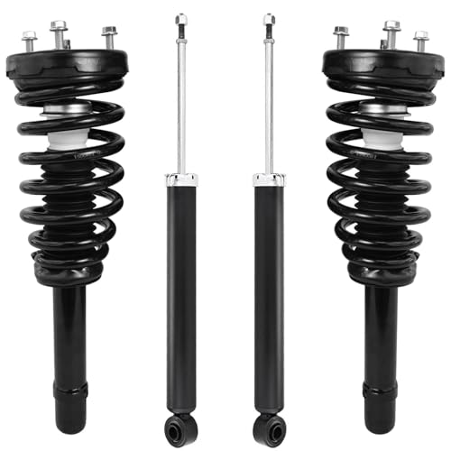 Image of Detroit Axle - Front Struts w /Coil Springs Rear Shock Absorbers Replacement for 2006-2010 Hyundai Sonata 2006-2011 Azera - 4pc Set