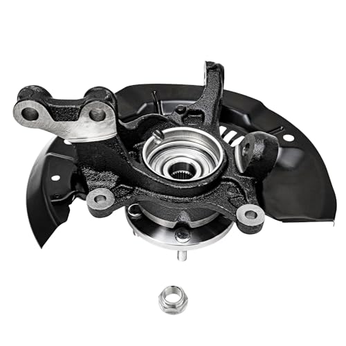 Image of Detroit Axle - FWD Front 2pc Steering Knuckles for Toyota 11-17 Sienna, 2 | Steering Knuckles & Wheel Hub Bearings Assembly 2011 2012 2013 2014 2015 2016 2017 Replacement