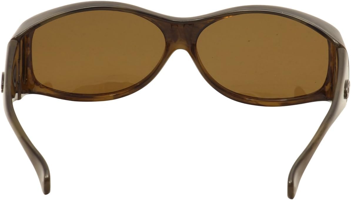 Eyewear Glides Sunglasses with Swarovski Crystals (Honey, Polarvue Amber)
