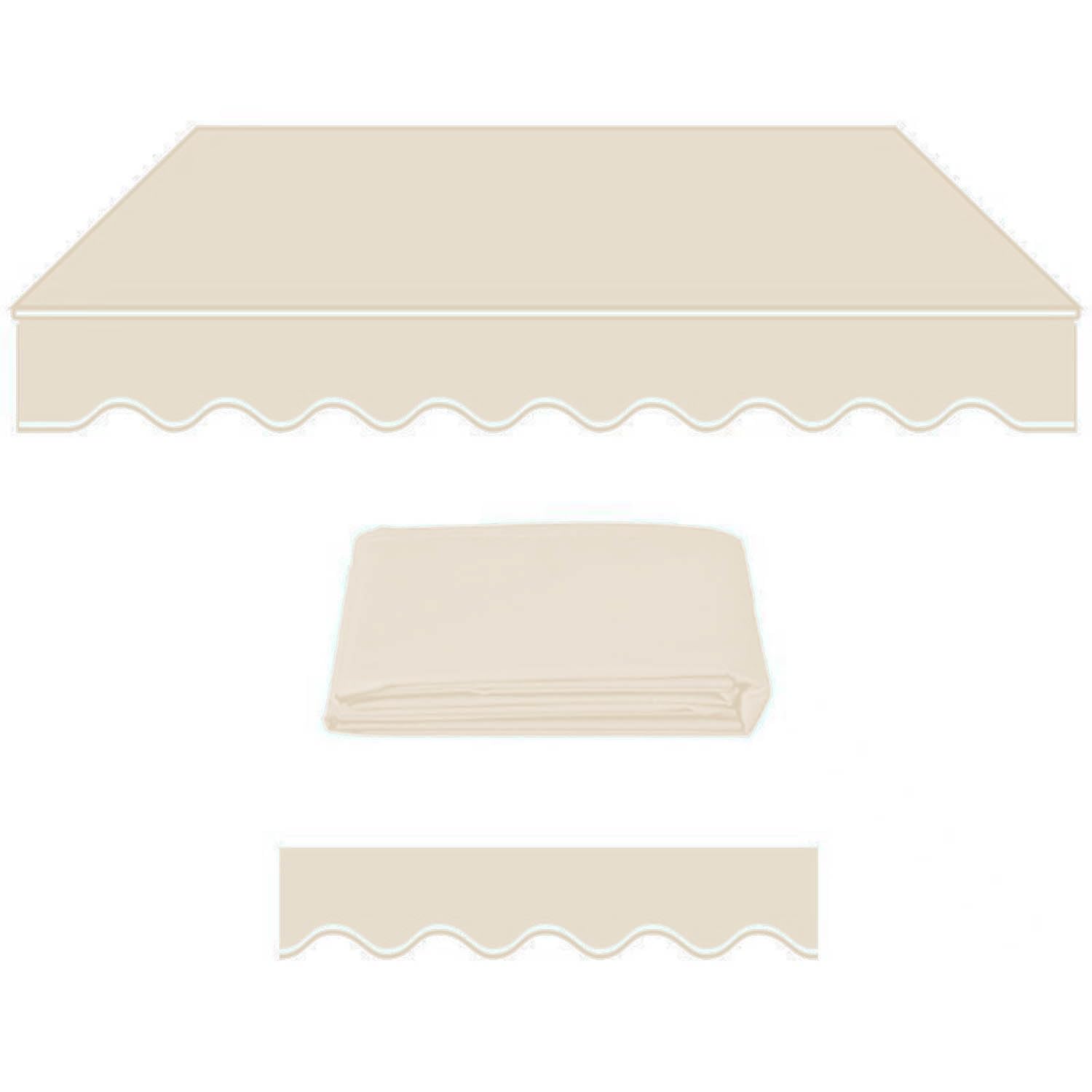 Toile pour auvent de patio en polyester durable et résistant aux UV