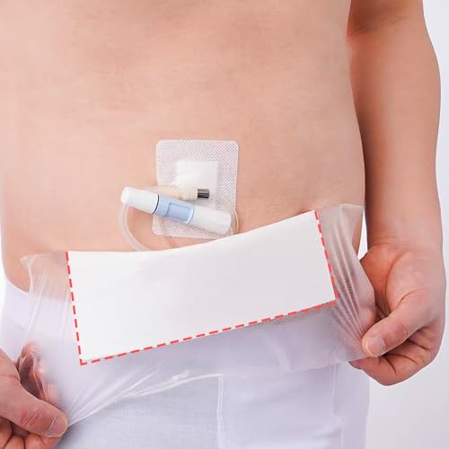 Parches impermeables para vendajes de heridas con almohadillas de gasa absorbentes, almohadillas grandes para vendajes para heridas, protector de cubierta de ducha posquirúrgica, 20 cm x 20 cm, 6