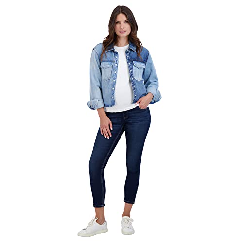 Savi Parker Women’s Maternity Jeans Over The Belly - Pregnancy Clothes For All Seasons, Maternity Pants – 27“ Inseam Dark Wash #TOP6