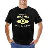 Regular Fit Property-Item-of-Vault-Tec-T-Shirt-Sports-Fan-t-Shirts-Summer-Clothes-Oversized-t-Shirt Black BlackL