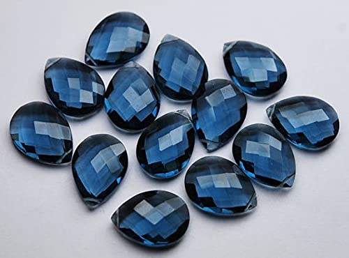 Quartz bleu de Londres en briolette poire pour sublimer vos soirées
