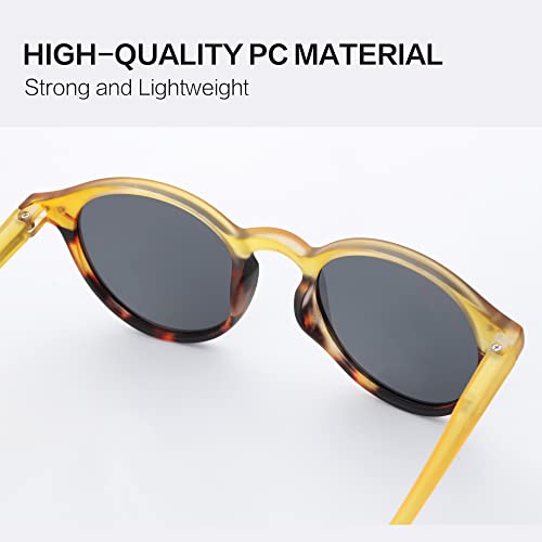 Image of ZENOTTIC Polarized Round Sunglasses, Stylish Sunglasses for Men and Women Retro Classic, Multi-Style Selection