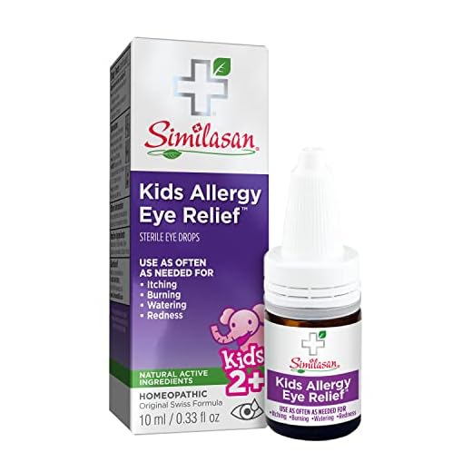Similasan Kids Allergy Eye Relief Drops 0.33 Ounce, for Temporary Relief from Red Eyes, Itchy Eyes, Burning Eyes, and Watery Eyes Due to Allergies, Formulated with Natural Active Ingredients