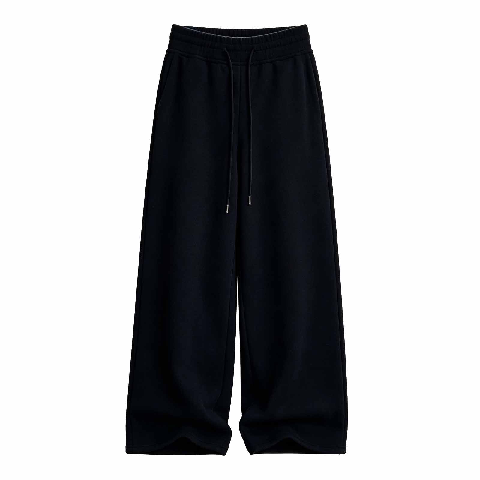 Pantaloni da jogging da donna a vita alta, in cotone, pantaloni sportivi in | Pantaloni morbidi per il tempo libero, comodi, larghi e traspiranti, da spiaggia, in tinta unita, vestibilità larga