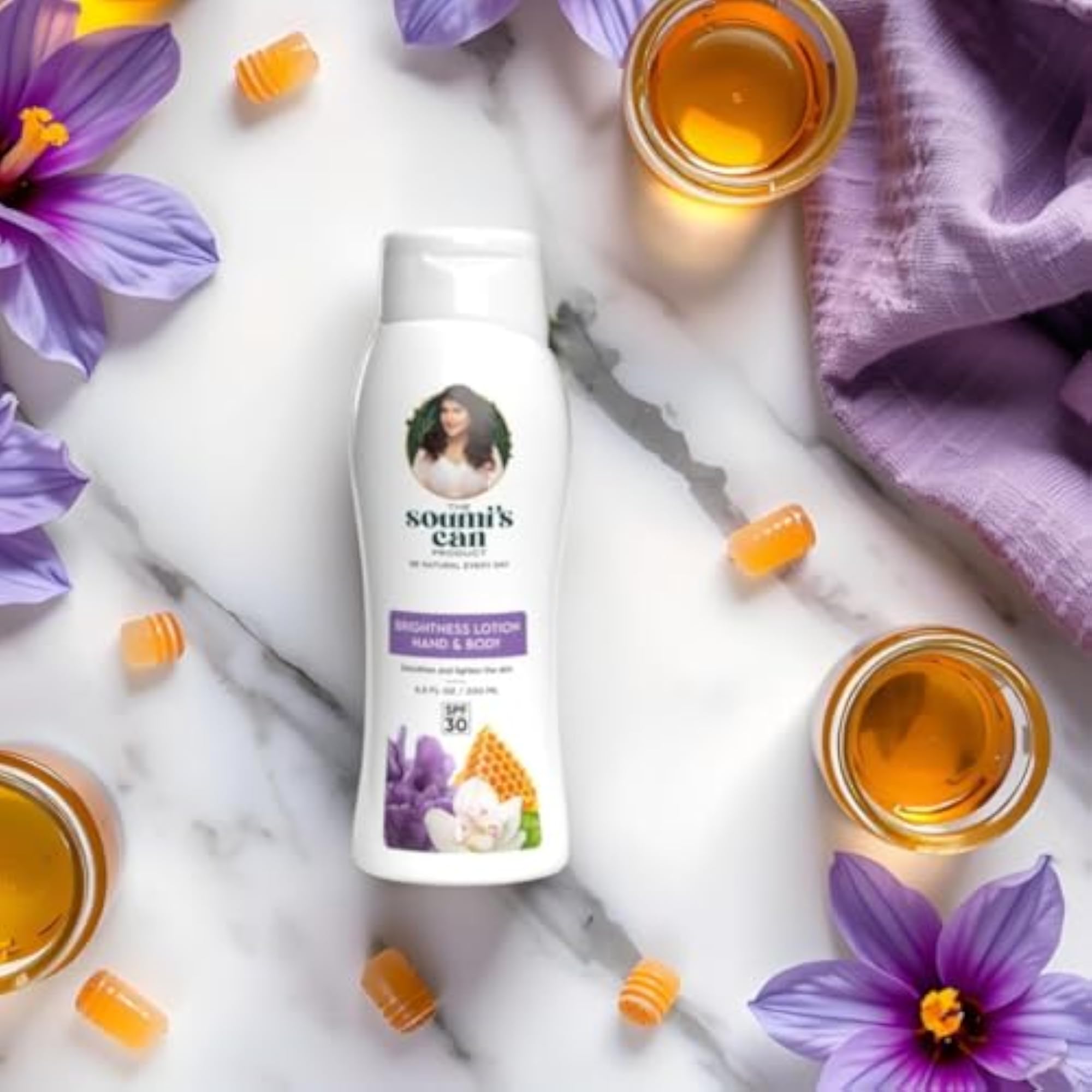 Soumi's Brightness Lotion Hand And Body with SPF 30, 300ml
