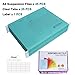 SOYIRI Hanging File Folder, A4 Suspension Files Holder, Hang Folder, Filing Cabinet Suspension File with Tab and Label for School Home Office, Blue, 25 Pack