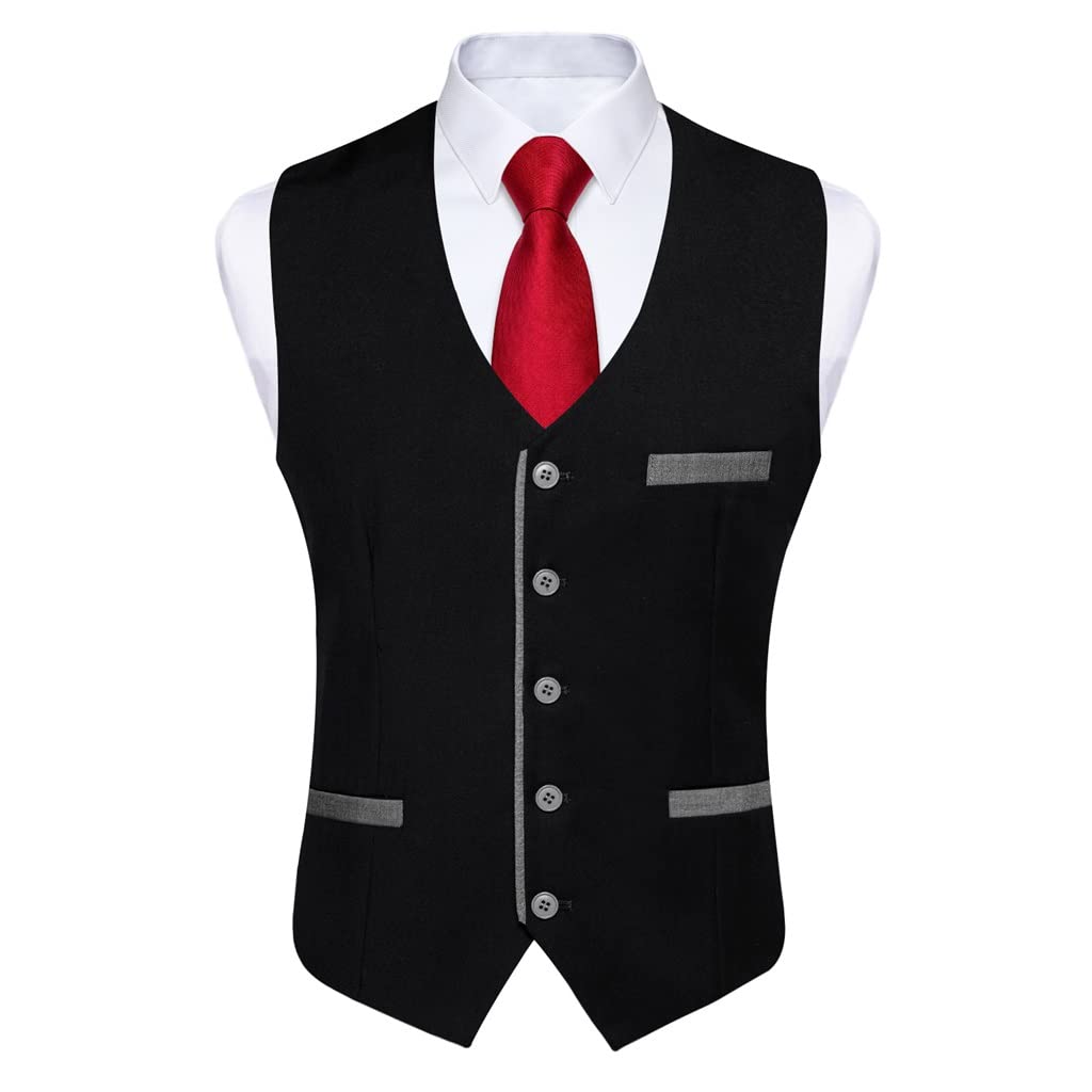 Costume pour homme noir slim fit idéal pour les cérémonies et le bureau