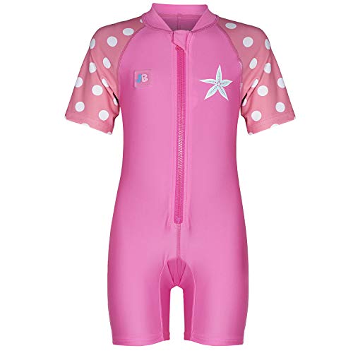 Juicy Bumbles Bañador Bebe Niña - Traje de Baño Una Pieza para Bebés y Niños Pequeños - Traje de Mangas Cortas Estrella de Mar - 1-2 Años
