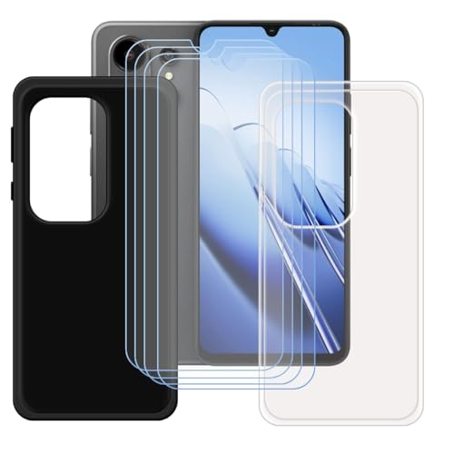 BMPNLSZ �K�pBlackview Wave 10�p+[4�_�Z�b�g]HD�����K���X�V���J�Q���V�F��TPU�ی�o�b�N�V�F���ėp�u���b�N+�����V�F��-�K�pBlackview Wave 10�p�X�N���C�u�h�~�ی�J�o�[(6,88")