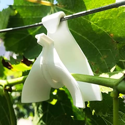 JIUMEI 20PCS Plastic Vine Hooks for Climbing Plants Outdoor Plant Vine Support Clips Garden Vine Wire Hanging Holder Cover