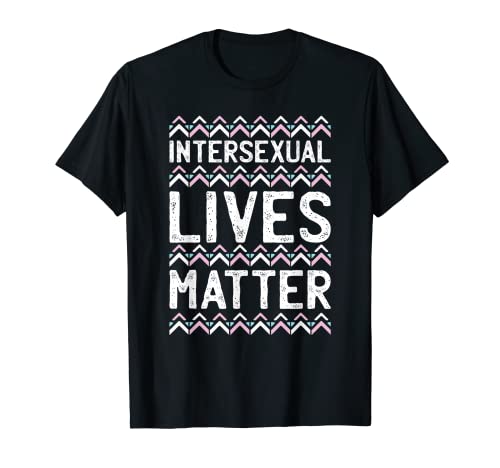 Intersexual Lives Matter LGBT-Q Pride Flag Proud Ally T-Shirt