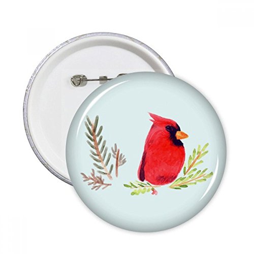 Pins Magpie oiseau rond rouge pour décorer vos vestes et sacs à dos au quotidien lot de 5