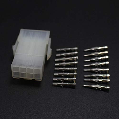 Set di 2 connettori terminali elettrici 5557 5559 a 10 pin da 4,2 mm, 2 connettori maschio e femmina a 5 poli.