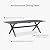 PURPLE LEAF 11 Pieces Outdoor Dining Set All Weather Wicker Patio Dining Set with Rectangular Aluminum Table and Modern Armrest Dining Chairs for Garden Deck Backyard Kitchen, Grey