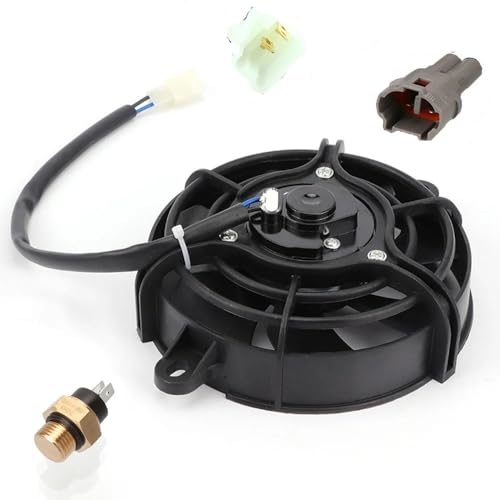 オートバイの冷却ファン オイル クーラー エンジンのラジエーター M16 の臨時雇用者スイッチ 12V のための 150cc-250cc 四輪バギー のためのクォードのため 冷却ファン ラジエータ(Degrees set 75)