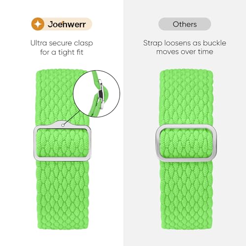 Joehwerr 3Pack Anti-Slip Braided Band Compatible for Apple Watch Straps Women 40mm 41mm 38mm 42mm 44mm 45mm 46mm 49mm - Image 3