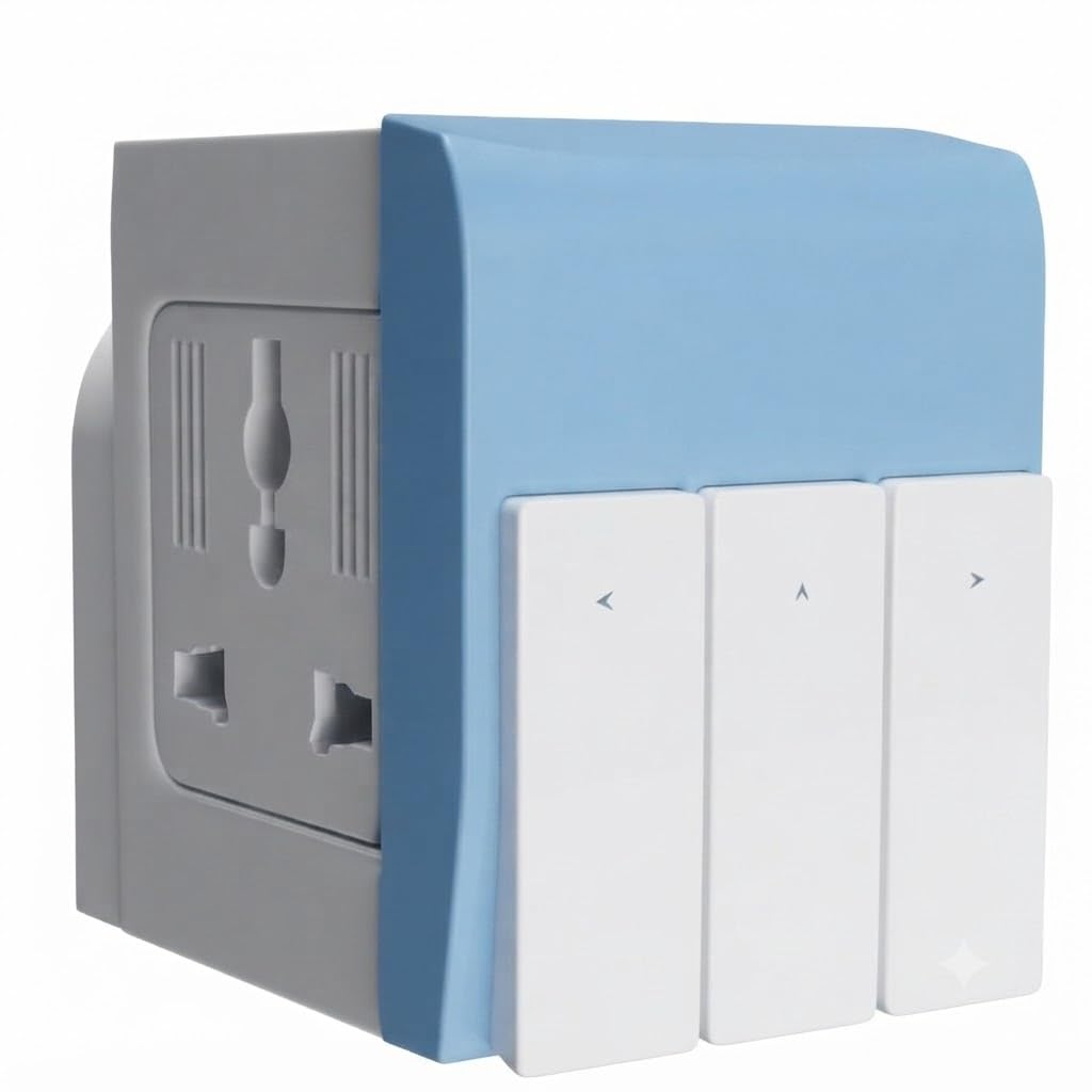 Universal Travel Adapter with 3 Pin Universal Socket for Mobile, Laptop & Charger, Multi Country International Plug Converter for UK, US, EU, AU & India, Portable Worldwide Power Adapter, Pack of 1-picture-55