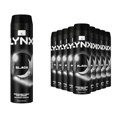 Lynx XL Black 48Hrs High Definition Frozen Pear & Cedarwood Scent Deodourant Bodyspray - 12 X 200ml