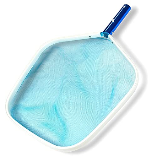 Swimline HYDROTOOLS 8028 Premium Aluminum Leaf Skimmer Net Head Cleaner | For Swimming Pool Spa Fountain Pond Hot Tub | Leaves Bugs Debris Fine Cleaning Maintenance | Heavy Duty Extra Large