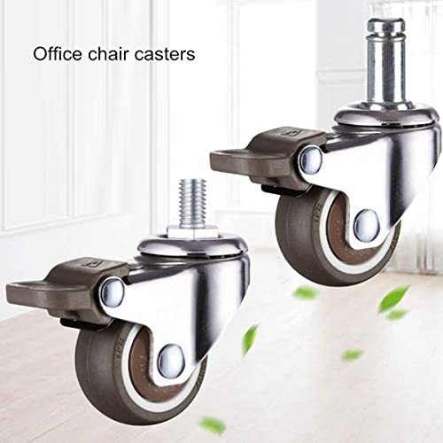 Roulette de meuble robuste avec frein pour réparer une chaise de bureau instable - 3